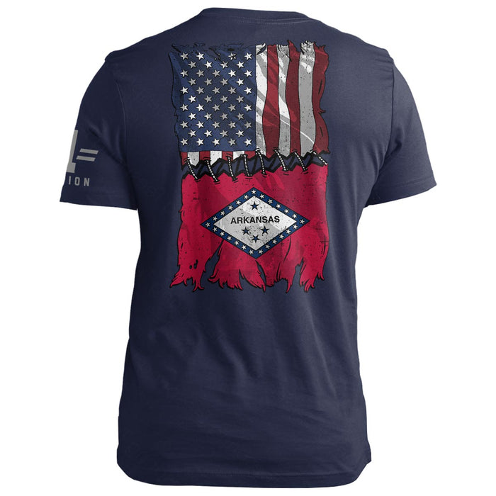 Arkansas Stitch Flag USA