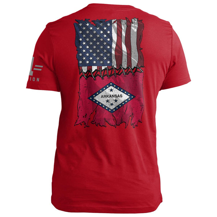 Arkansas Stitch Flag USA