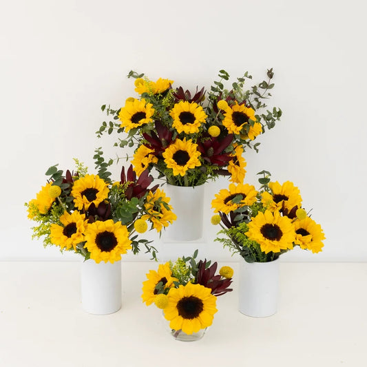 Autumn Sunset Flower Centerpieces Close Up - Image