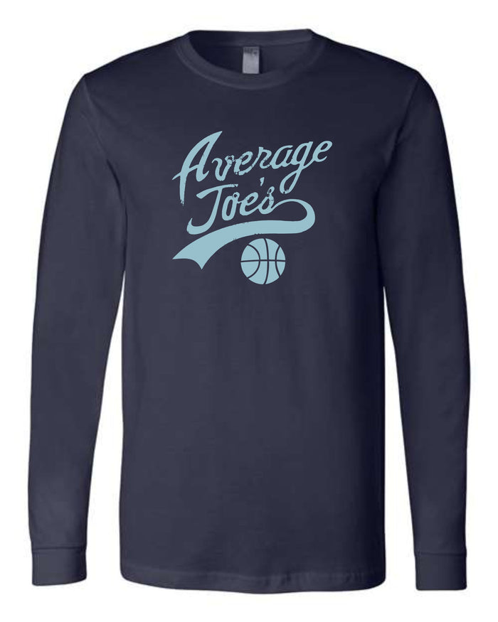 Average Joe's Basketball Bella Canvas Long Sleeve Tee- Youth, Ladies, Unisex sizes