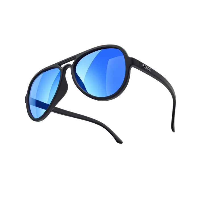 Single Vision / Solid Smoke / Cobalt Blue Mirror