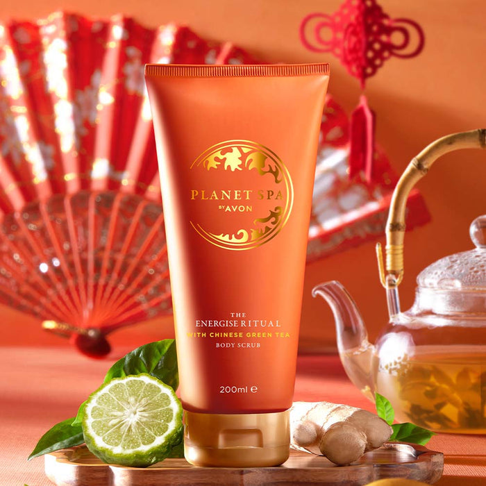 Avon Planet Spa Energise Body Scrub with Chinese Green Tea - 200ml