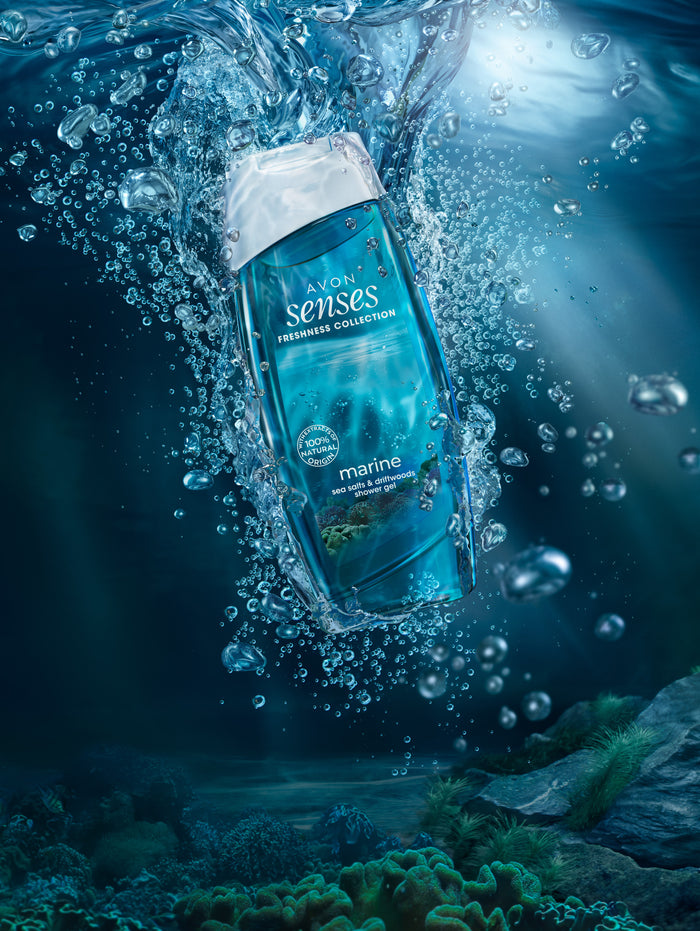 Avon Senses Freshness Collection Marine Peppermint & Sea Salt & Driftwoods Shower Gel - 500ml