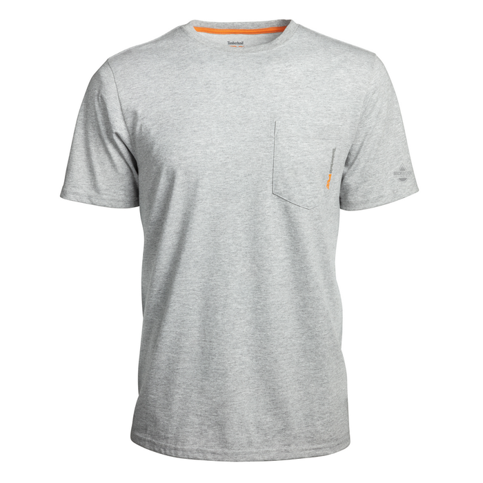 BASE PLATE BLENDED SHORT SLEEVE T-SHIRT - C81-Light Grey Heather | Timberland PRO TB0A1HNS