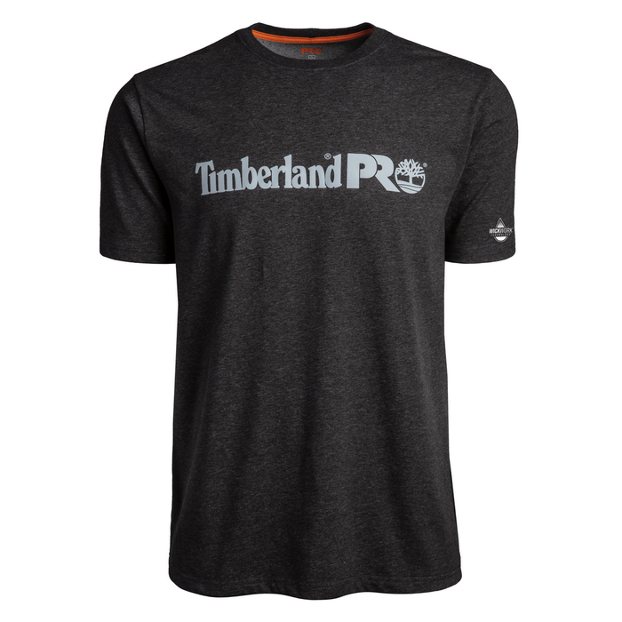 BASE PLATE SHORT SLEEVE T-SHIRT WITH LOGO - 013-Dark Charcoal Heather | Timberland PRO TB0A1V9M