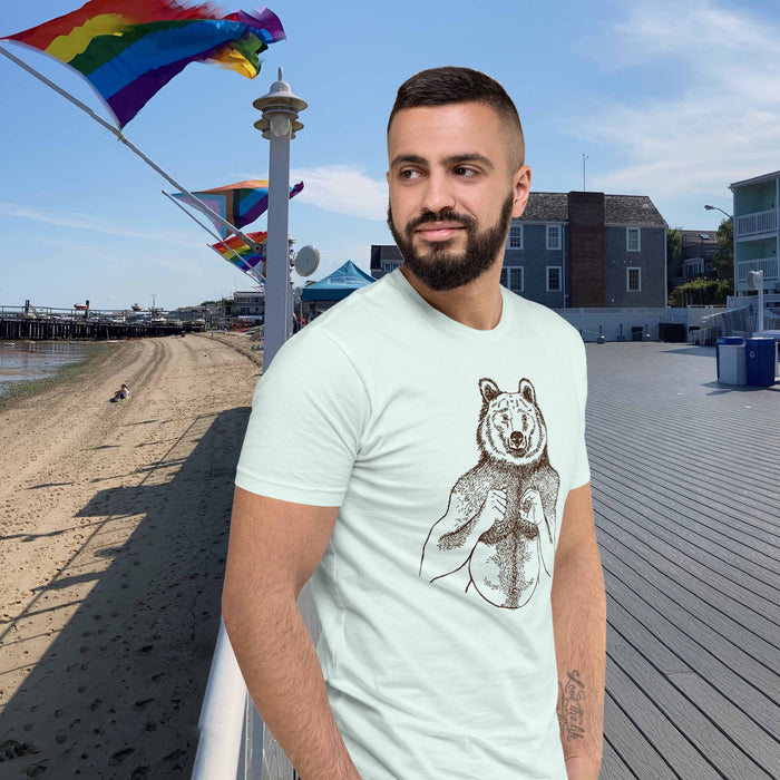 brian kenny beefy bear new light blue mens t-shirt at boatslip