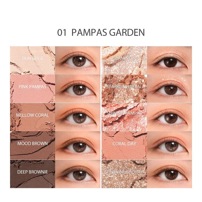 BETTER THAN PALETTE 01 PAMPAS GARDEN - Paleta Farduri De Pleoape - skinseen.ro