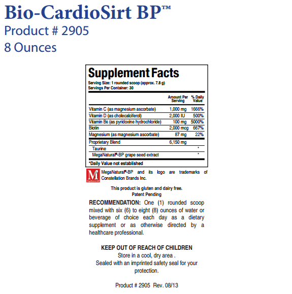 Bio-Cardiosirt BP by Biotics Research