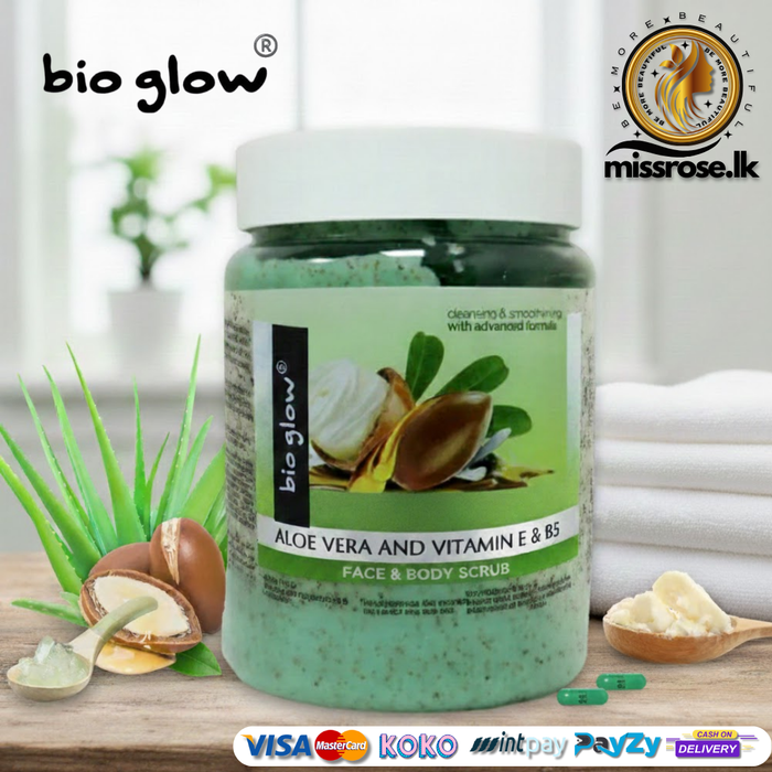 Bio Glow Argan Oil and Shea Butter Face & Body Scrub