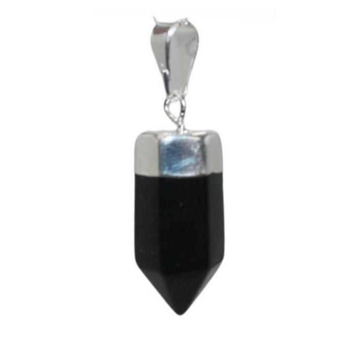 Black Onyx Small Point Pendant