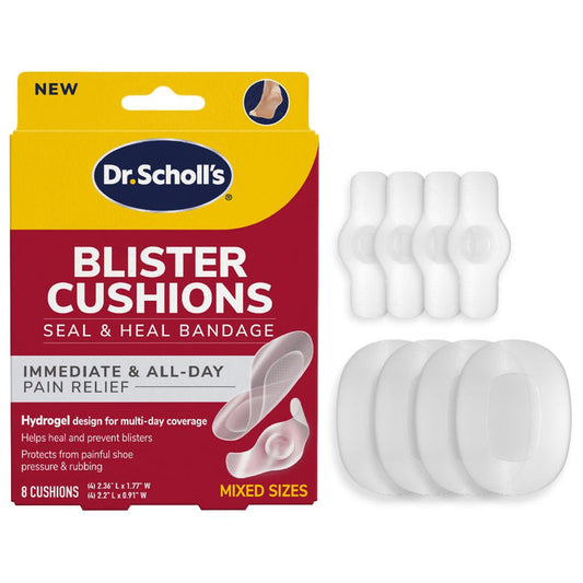 Dr. Scholl's Blister Cushions Seal & Heal bandage pack with clear cushions