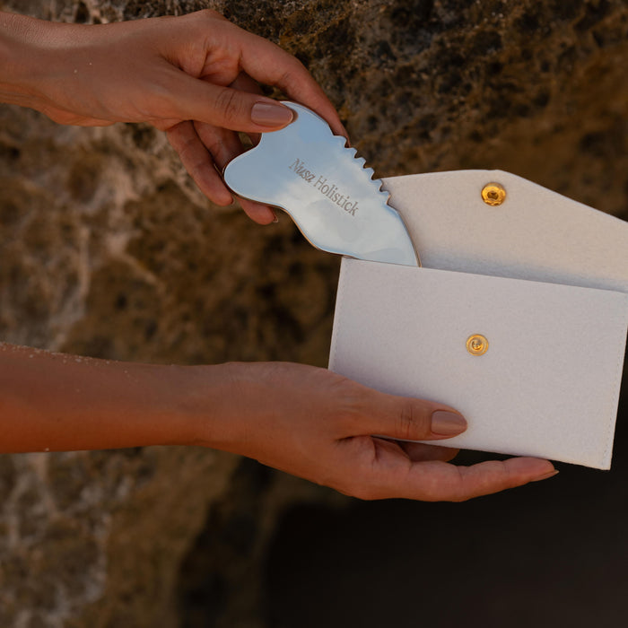 Nusa Holistick-Body Gua Sha Tool - Stainless Steel-Body-NusaHolistickStainlessSteelGuaSha8-The Detox Market |