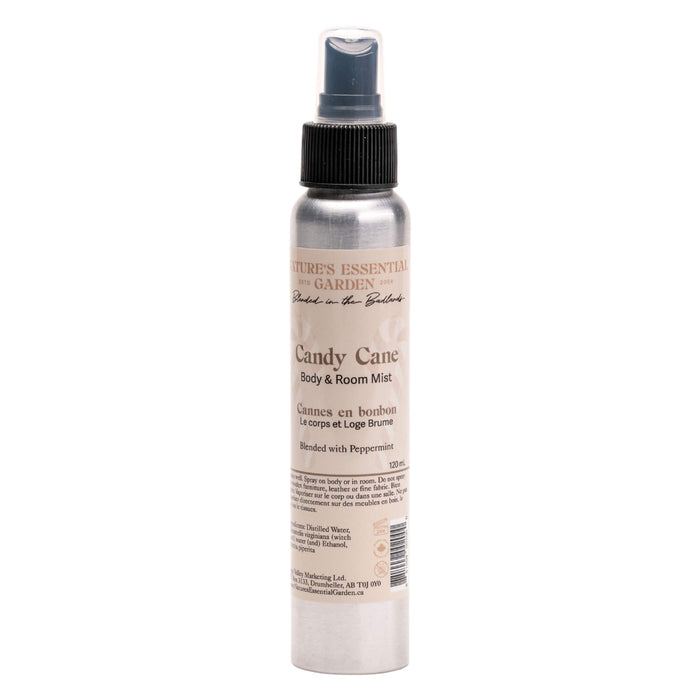 Spray Bottle of Nature's Essential Garden Body & Room Spray - Candy Cane 120ml