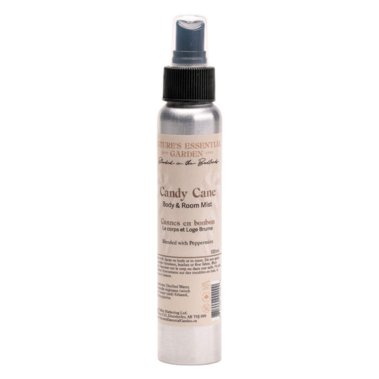 Spray Bottle of Nature's Essential Garden Body & Room Spray - Candy Cane 120ml