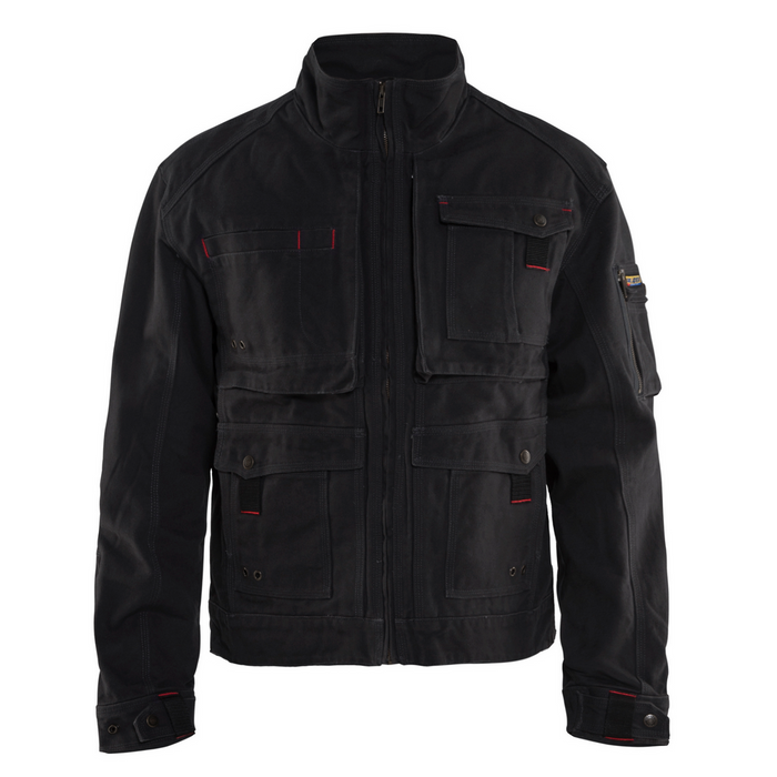BRAWNY CANVAS JACKET - 9900-Black | Blaklader 40621320