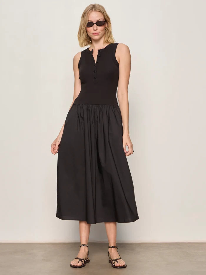 Breakaway Mix Media Midi Dress