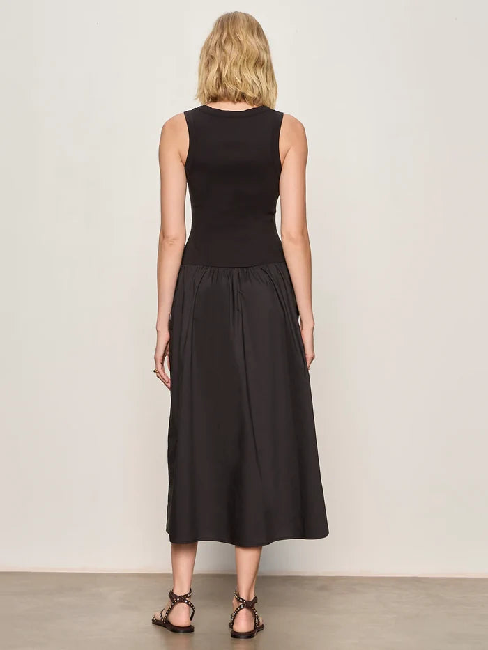Breakaway Mix Media Midi Dress
