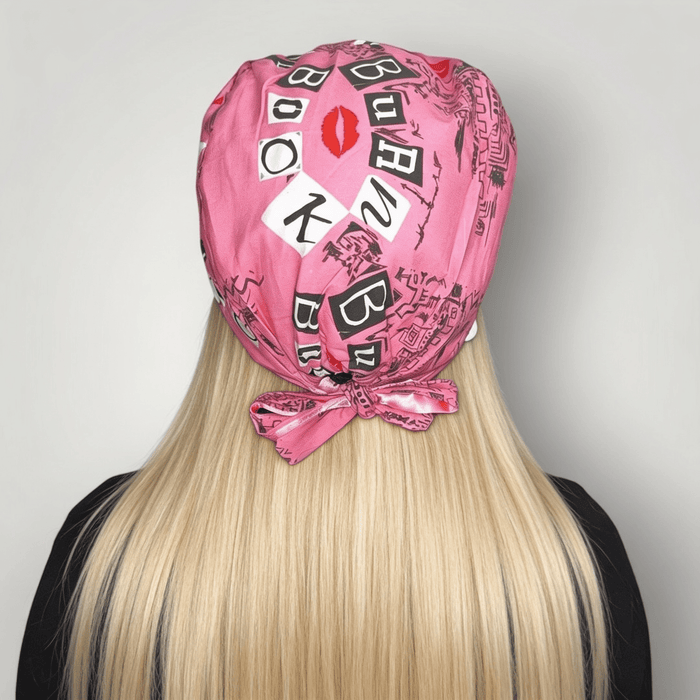 Burn Book Pretty in Pink Scrub Cap - Nursecaresuites - Online Healthcare BoutiqueScrub Capburn book scrub capcute scrub capsgirly scrub cap