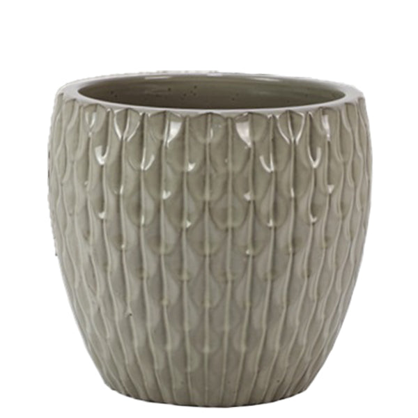 Buxom Planter Set/3 Grey