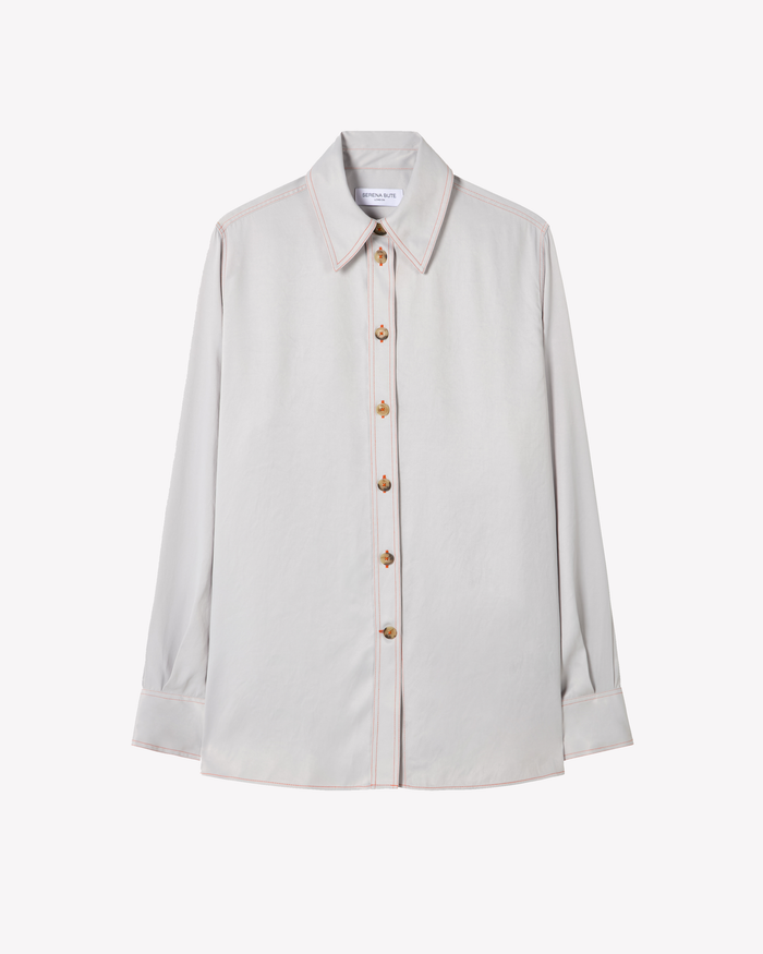 Serena Bute London | Casual Shirt | Grey | Front View