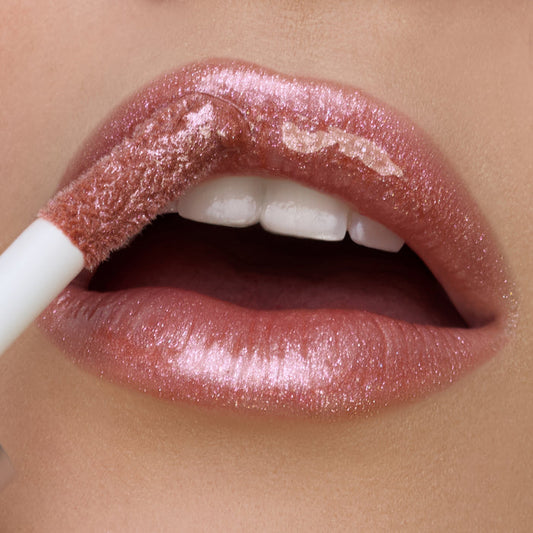Center Stage | A Soft Sable Rose Lip Oil with Multifaceted Shimmer