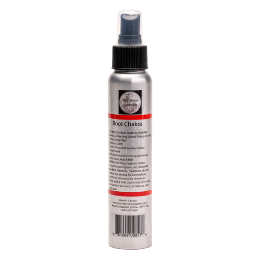 Spray Bottle of Nature's Essential Garden Chakra Spray - Root - Red 120ml