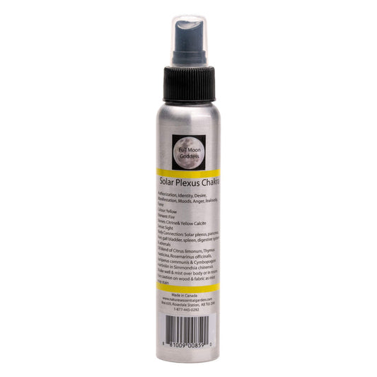 Spray Bottle of Nature's Essential Garden Chakra Spray - Solar Plexus - Yellow 120ml