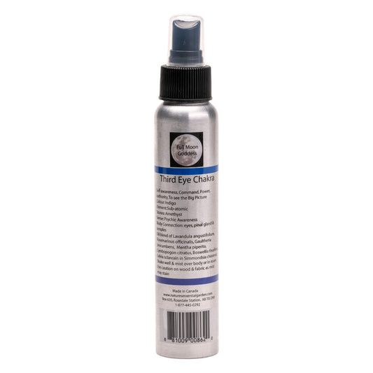 Spray Bottle of Nature's Essential Garden Chakra Spray Third Eye Indigo 120ml