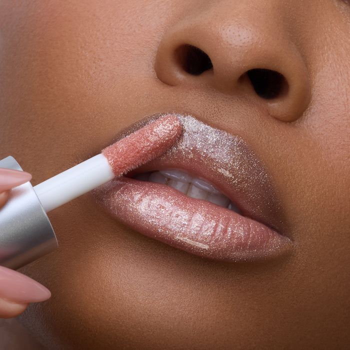 Champagne Toast | A Pale Pearlescent Nude Lip Oil with Golden Shimmer