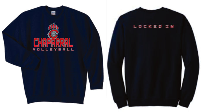 Chap Volleyball 2019 Crew Neck Sweatshirt- Matte or Glitter