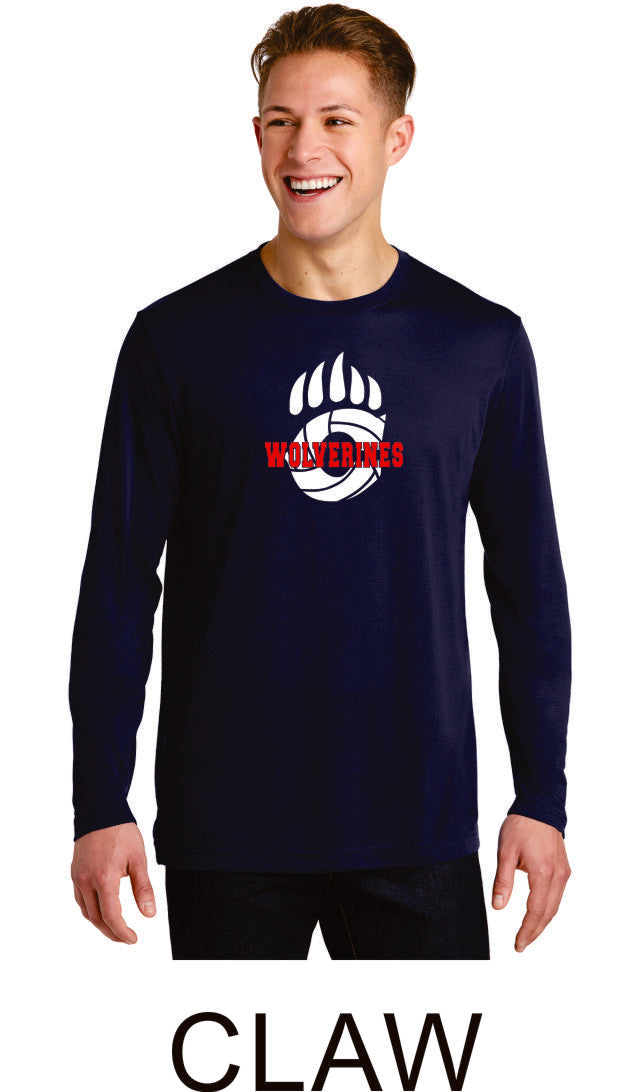 Chap Volleyball Sport-Tek Unisex Long Sleeve Tee - 4 designs