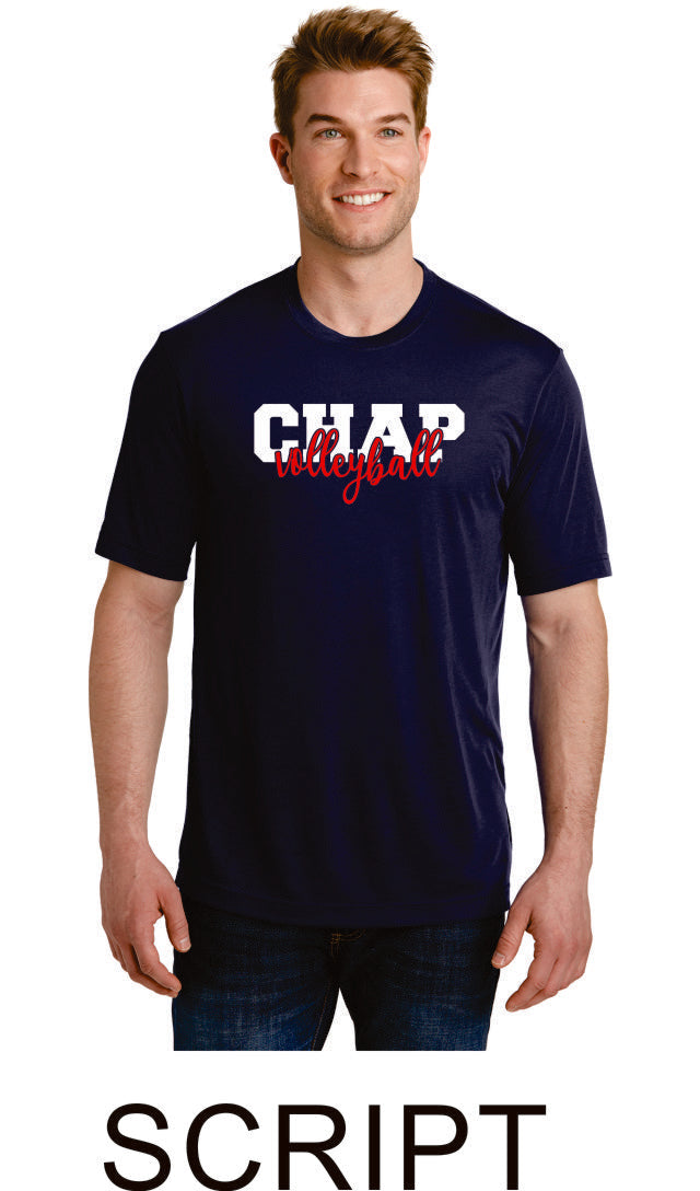 Chap Volleyball Sport-Tek Unisex Wicking Tee -4 designs