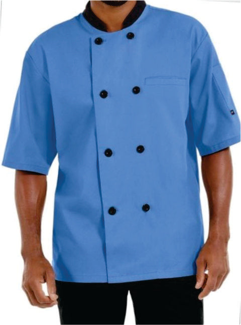 Chef Coat – Short Sleeve (Blue) –  ECC-105