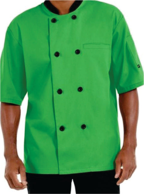 Chef Coat – Short Sleeve (Green) –  ECC-109