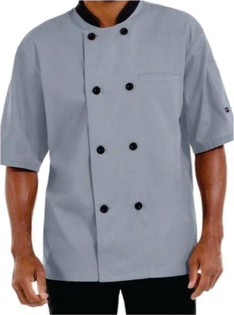 Chef Coat – Short Sleeve (Light Grey) –  ECC-106
