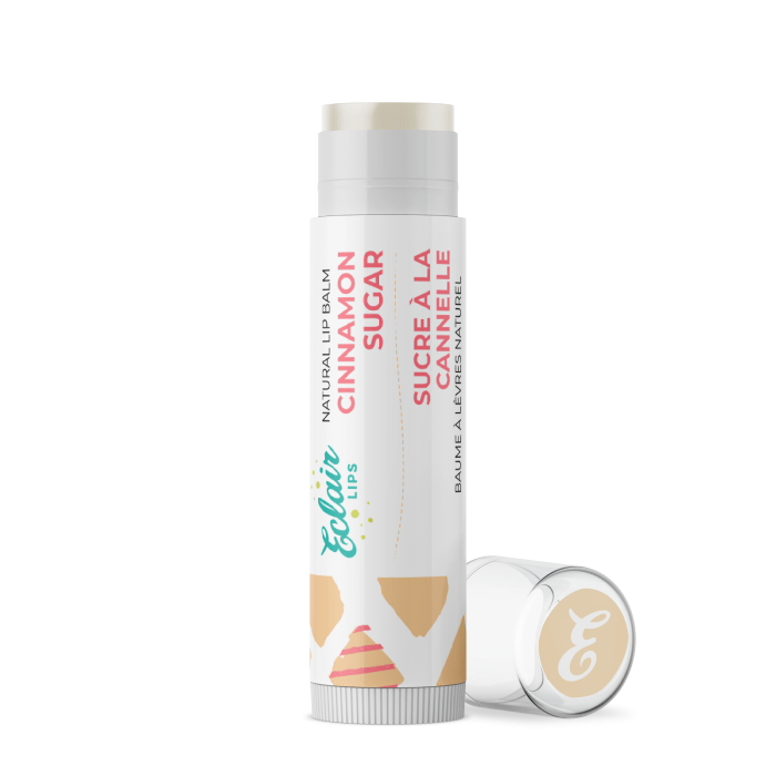 Eclair Lips cinnamon sugar lip balm mockup