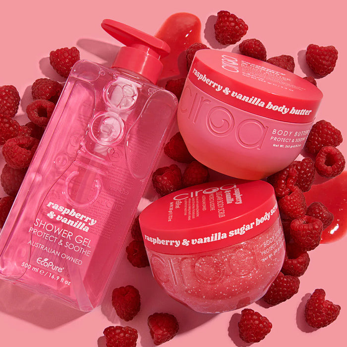 CIROA Raspberry & Vanilla - kūno šveitiklis 350g