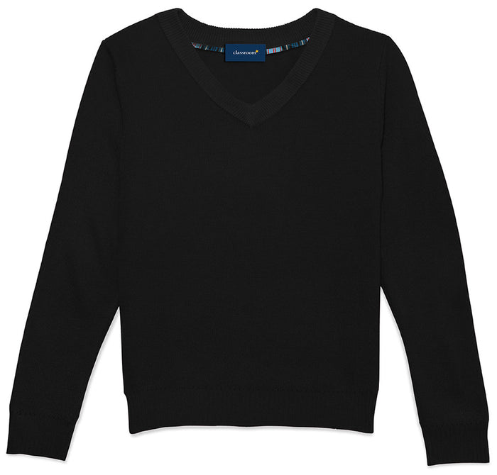Classroom School Adult Unisex Long Sleeve V-Neck Sweater Pullover
