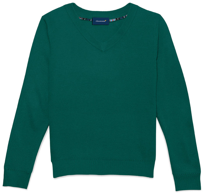 Classroom School Adult Unisex Long Sleeve V-Neck Sweater Pullover