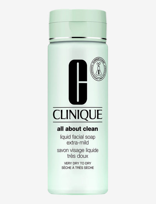 CLINIQUE All About Clean Liquid Facial Soap Extra Mild - Very Dry to Dry Skin غسول للبشرة الجافة