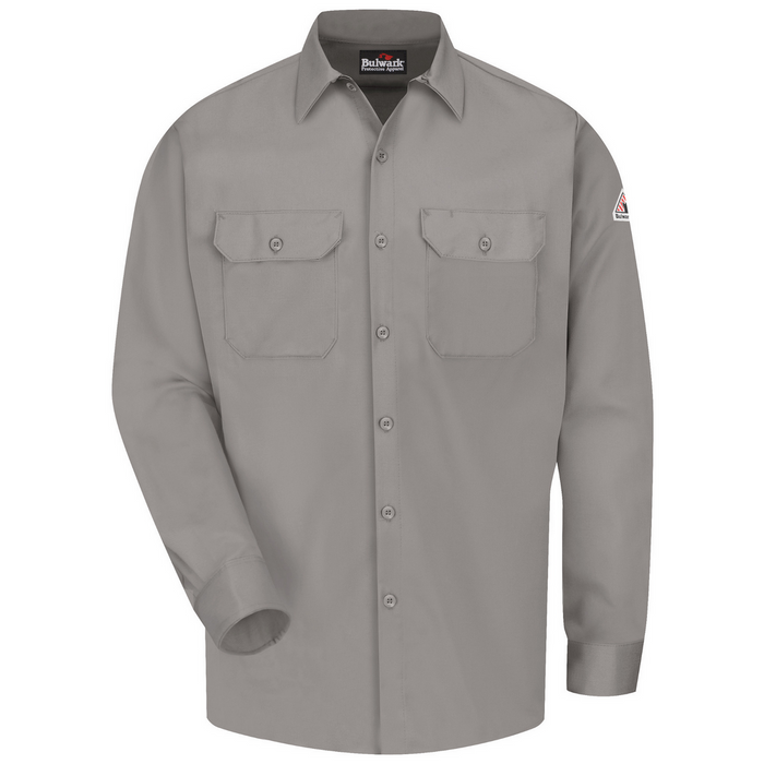 COMFORTOUCH EXCEL FR WORK SHIRT - GY-Grey | Bulwark SLW2