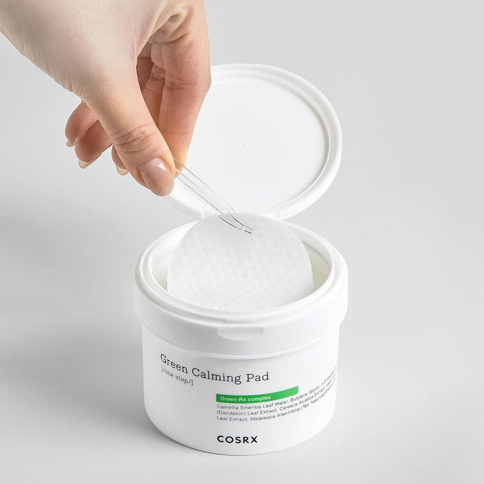 COSRX One Step Green Hero Calming Pad - Raminantys Diskeliai Veidui