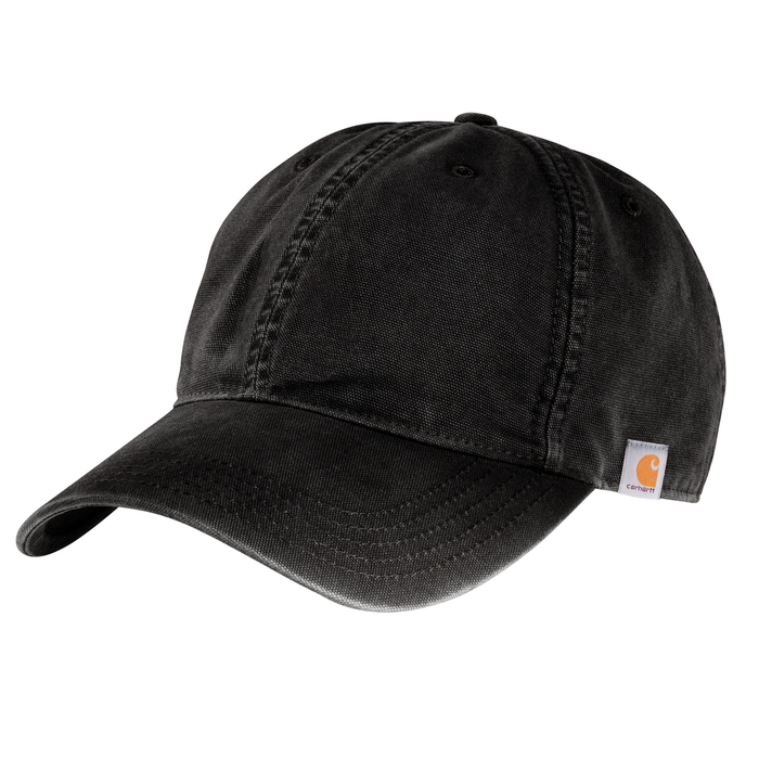 COTTON CANVAS CAP - 001-Black | Carhartt 103938