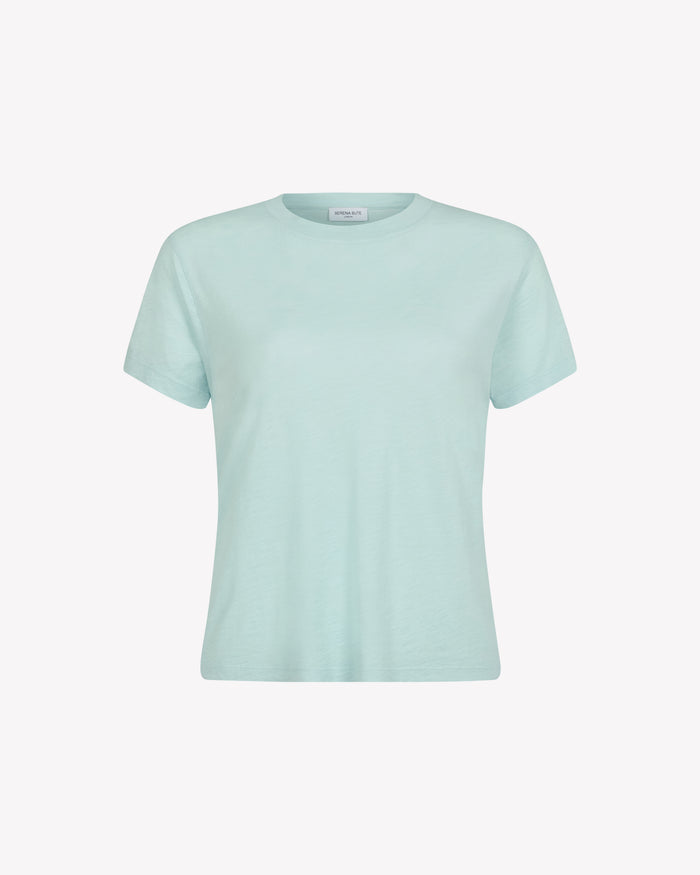 Cotton Short Sleeve T-Shirt - Pale Blue