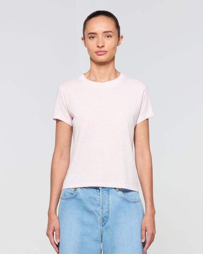 Cotton Short Sleeve T-Shirt - Pale Pink
