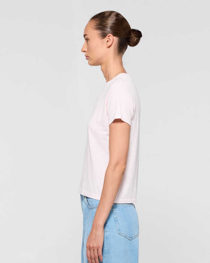 Cotton Short Sleeve T-Shirt - Pale Pink