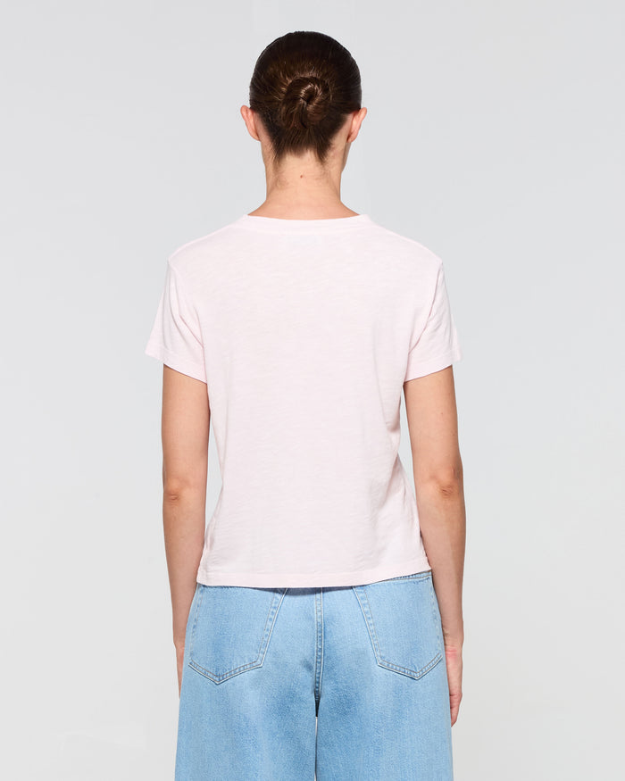 Cotton Short Sleeve T-Shirt - Pale Pink
