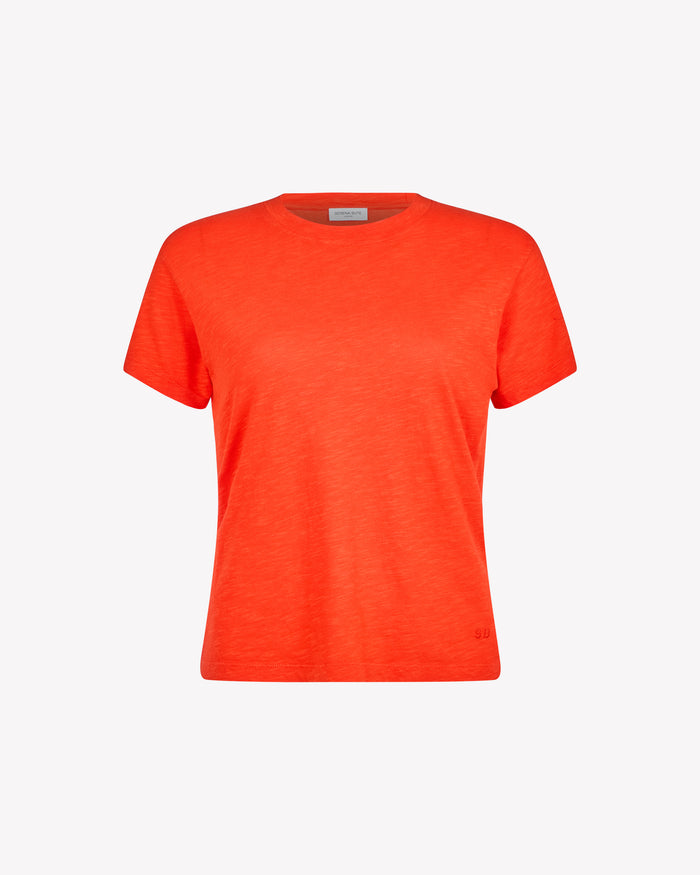 Cotton Short Sleeve T-Shirt - Red