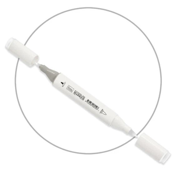 Couture Creations - Twin Tip Alcohol Ink Marker - Colourless Blender. A colourless blender has the same ink that’s found in all other markers but without the colour. A colourless blender can also be used to help blend. Saturate your desired area with the colourless blender first. Add the colour you want over that layer while it’s still damp. Available at Embellish Away located in Bowmanville Ontario Canada.