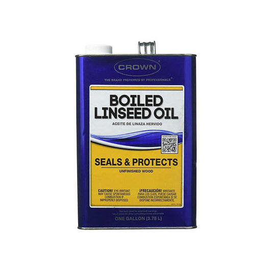 Crown boiled linseed oil, available at Clement's Paint in Austin, TX.